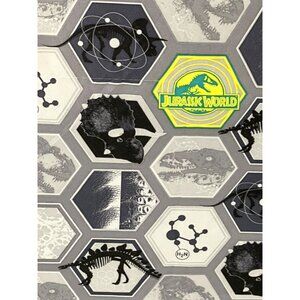 Kid Jurassic Park World Dinosaur Twin Flat Bed Sheet T Rex Bone Black Green Grey